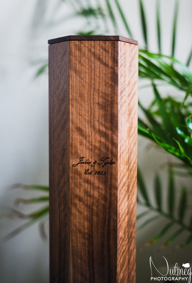 Hexagon Walnut Gift Boxes | Personalized & Perfect Wedding or Anniversary Gift