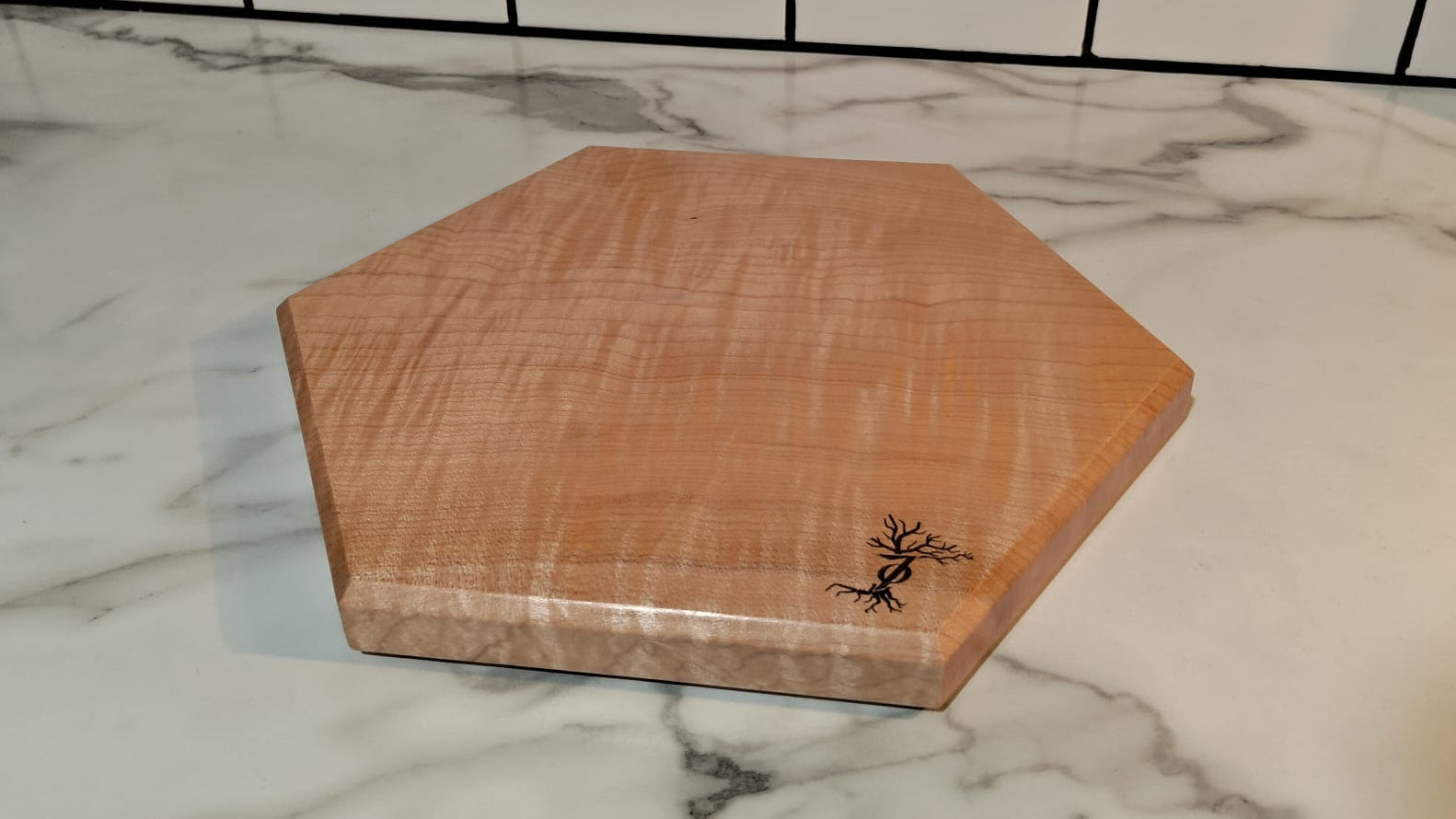 Maple Hexagon Charcuterie Board